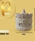 CAROUSEL JAR-MAROON - Image 3