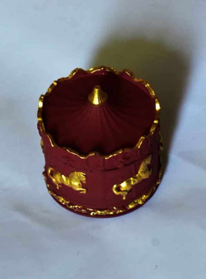 CAROUSEL JAR-MAROON