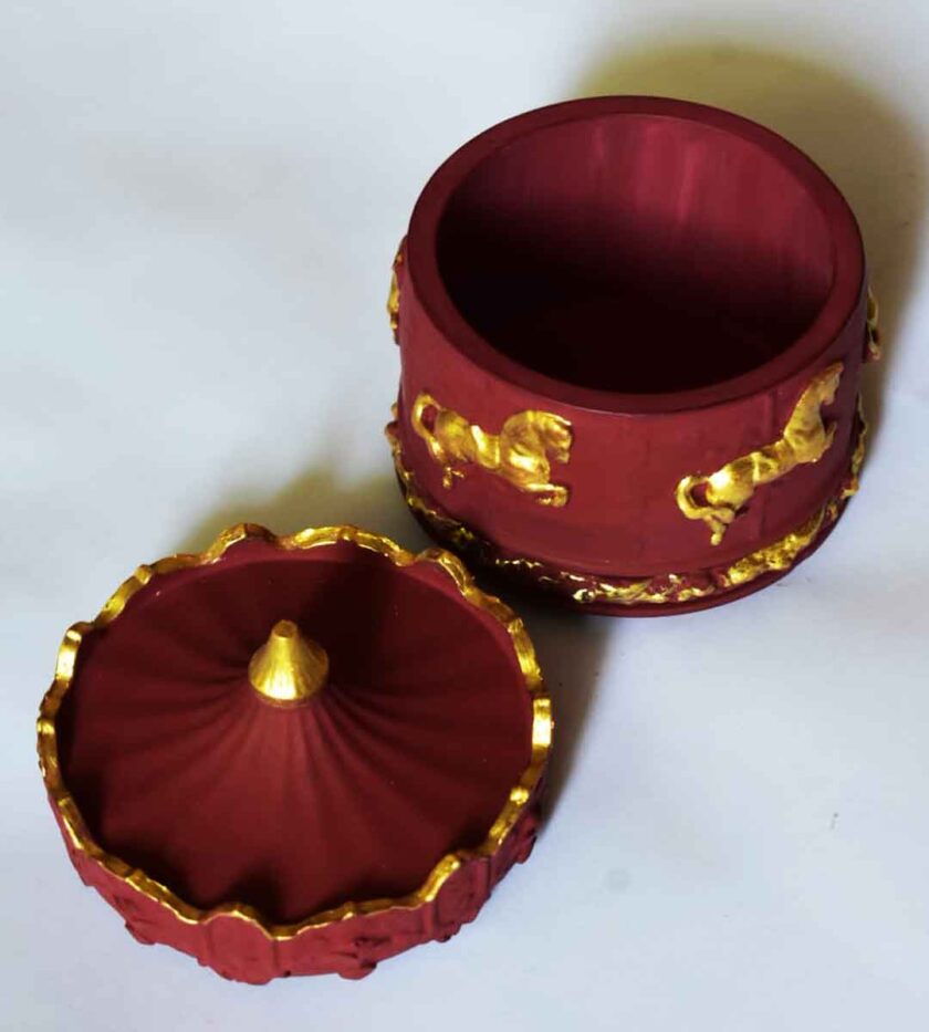 CAROUSEL JAR-MAROON - Image 2