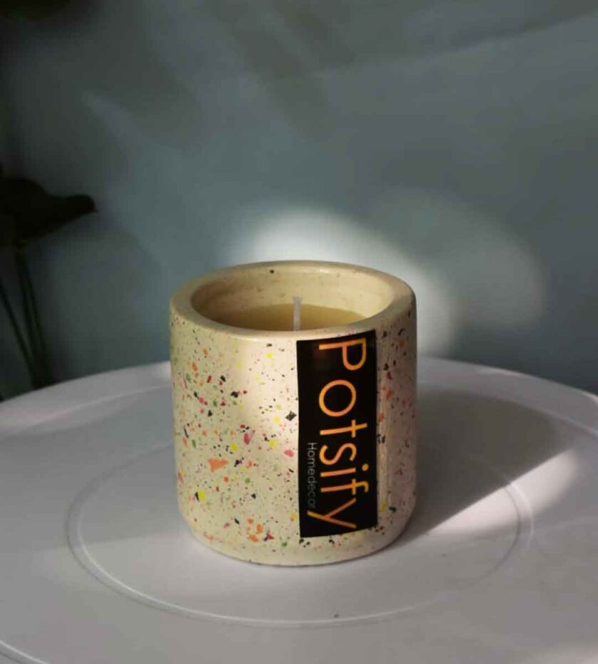 Premium Scented Terrazzo Candle - Image 2