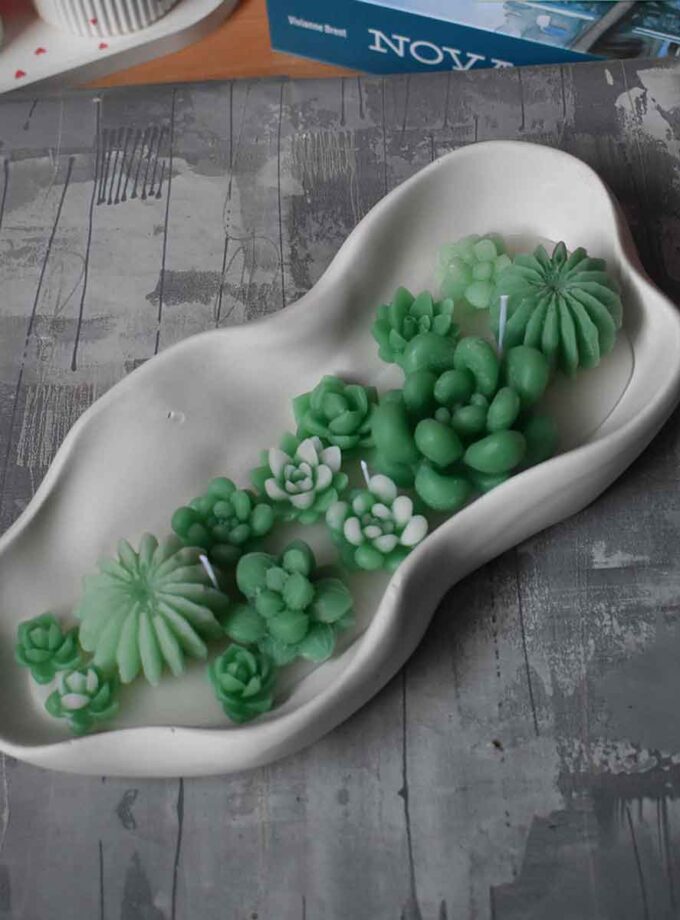 Succulent Candle Tray