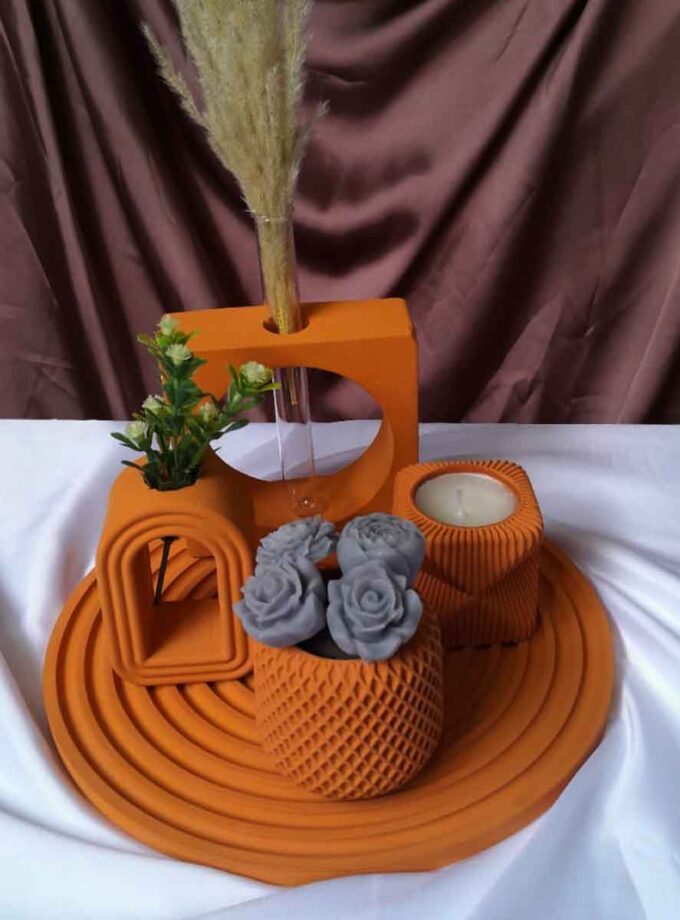 Rustic Glow Tray Set