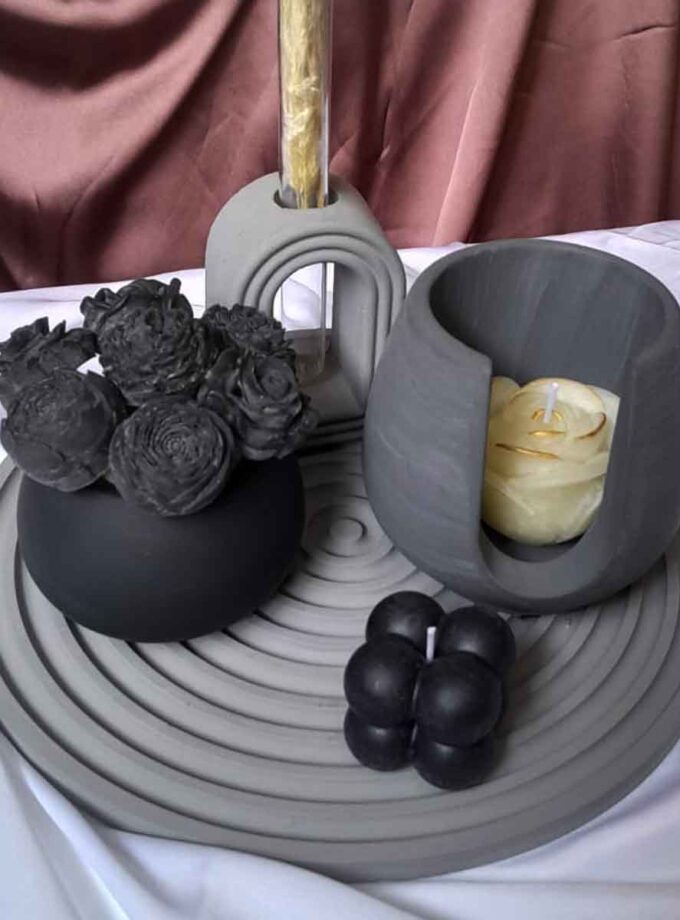 Stone Bloom Decor Set