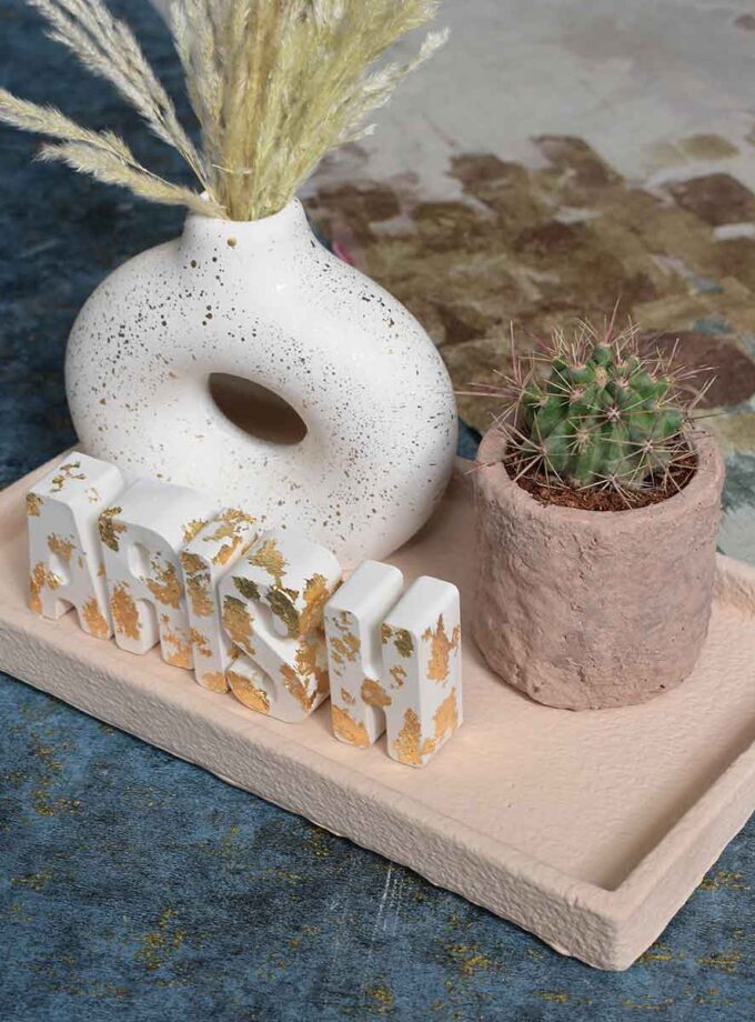 Soft Stone Luxe Tray Set