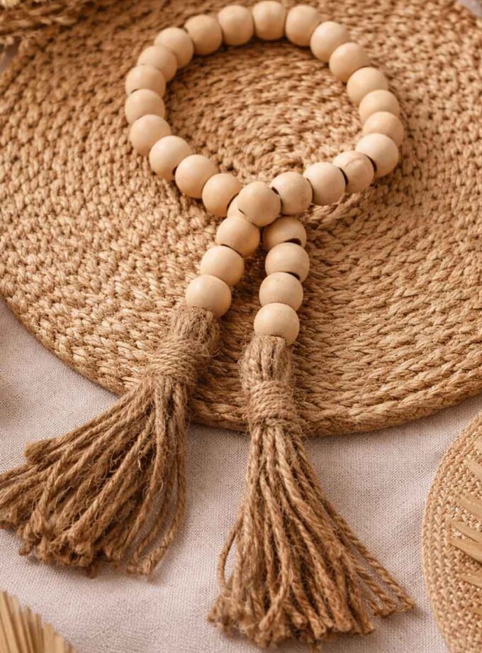 EarthLoom Wooden Tassel Charm