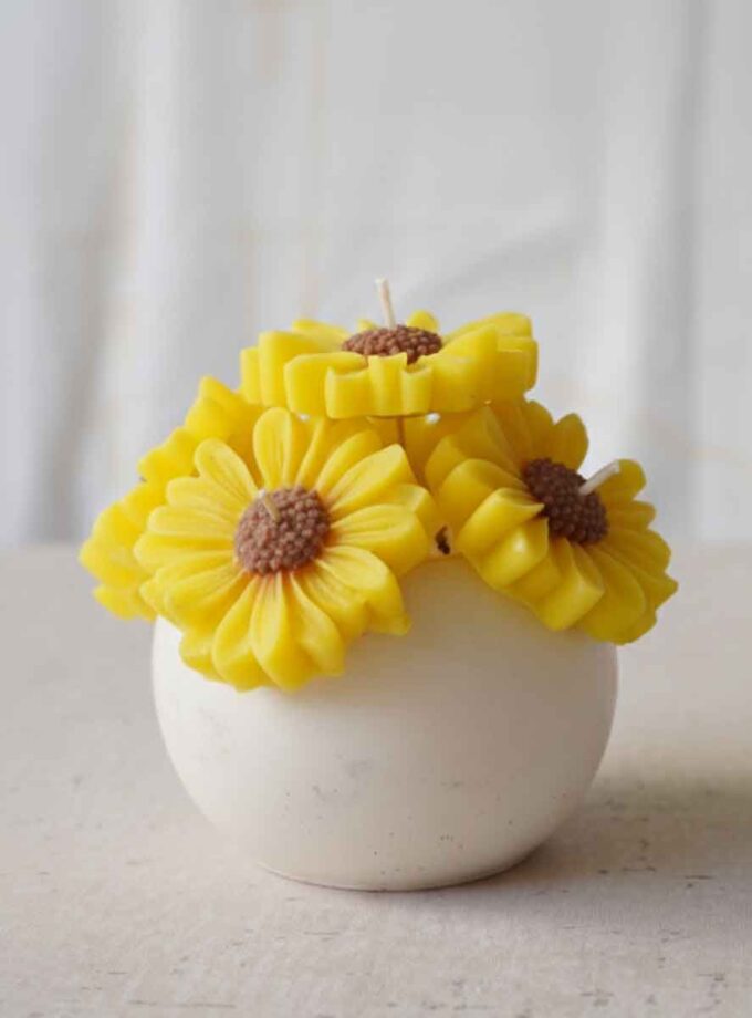 Sunflower Candle Bouquet